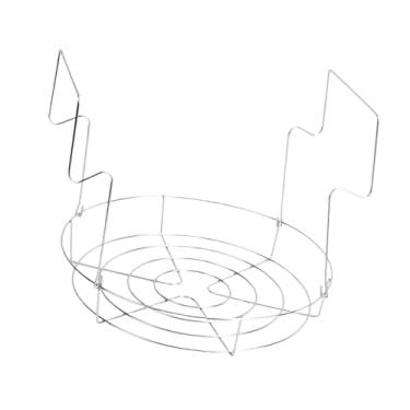 Imagem de IEUDNS Rack de enlatamento de aço inoxidável com alças para frascos de boca larga regulares, banheiro de água prática Canner Rack Panning Jar Lifter