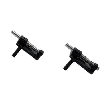 Imagem de URIMPAVIDO 2PCS RC Airplane Canopy Hatch Lock Latch for RC Plane Helicopter Aircraft Hatch Door Cockpit Cover Fixed Accessories (23.5x13x8mm Black)