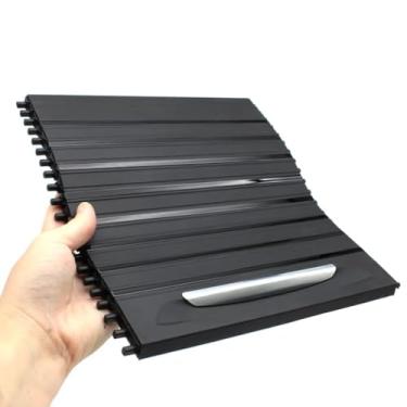 Imagem de Acessórios Automóveis Console Center Drink Water Cup Holder Deslizante Roller Blind Shutter Cover para BMW X5 X6 F15 F16 51169251973,Piano black