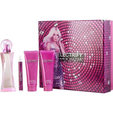 Imagem de Perfume Feminino Paris Hilton Electrify Rush EDP Spray 100 Ml&Loção Corporal 90 Gel Ban...