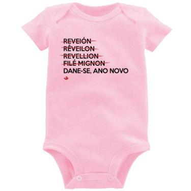 Imagem de Body Bebê Dane-se, ano novo - Foca na Moda, Rosa bebê, G