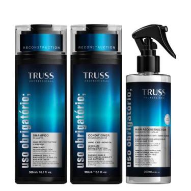 Imagem de Truss Uso Obrigatório Kit Shampoo Condicionador e Reconstrutor 260ml