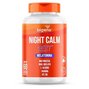 Imagem de Night Calm Rest Melatonina, mio-inositol, Magnésio Quelato, L-Glicina, Taurina e Vitamina B6, Biogens (Unidade)