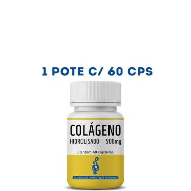 Imagem de Colágeno Hidrolisado 500mg 60 CPS - ( Peptídeos de Colágeno, Cabelo, P