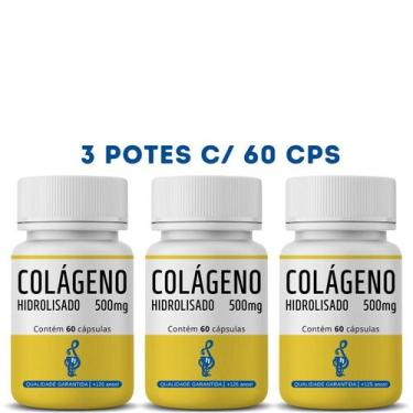 Imagem de Colágeno Hidrolisado 500mg 60 CPS - ( Peptídeos de Colágeno, Cabelo, P