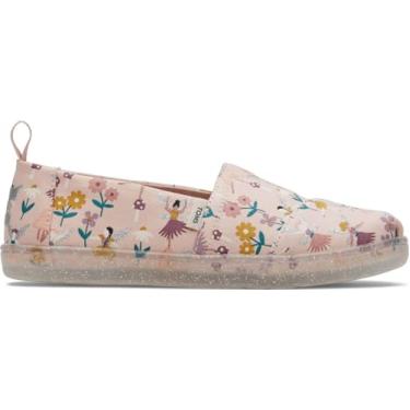 Imagem de TOMS Alpargata Slip-On para meninas, crianças pequenas e grandes, Ballet Pink Glitter Fairy Garden, 6 us