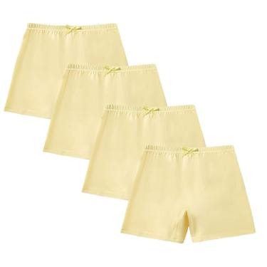 Imagem de Calcinha de renda feminina, 4 peças, meia-calça para meninas, gravata borboleta, sem costura, térmica, reta, sem fio, lisa, 2025, moderna, U-186 amarelo mostarda menino menina, 13 Anos