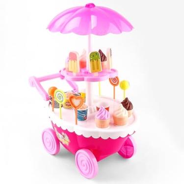 Imagem de Carrinho de Sorvete Brinquedo Musical Luz Educativo Infantil