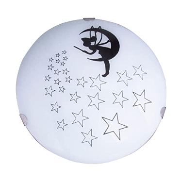 Imagem de Luminária Plafon Redondo Mini 25Cm 25Cm Pipas Preto