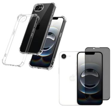 Imagem de Capa Capinha Anti Impacto + Película Premium Privativa Compatível Com iPhone 16e Tela de 6.1 Polegadas - (Hard Glass Store)