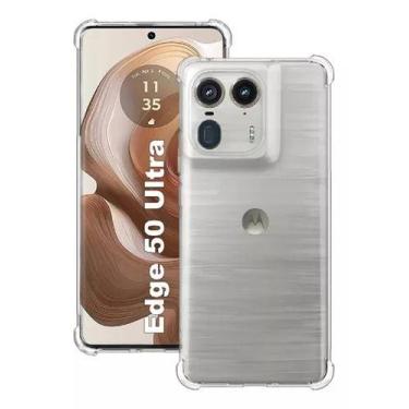 Imagem de Capa Capinha Silicone TPU para Moto Edge 50 ULTRA Transparente - LXL