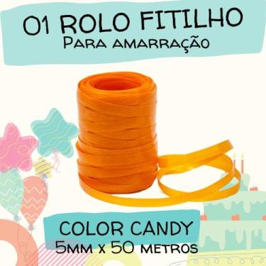 Imagem de Fitilho Rolo Color Candy para Embalagens e Presentes  Prático e Versát