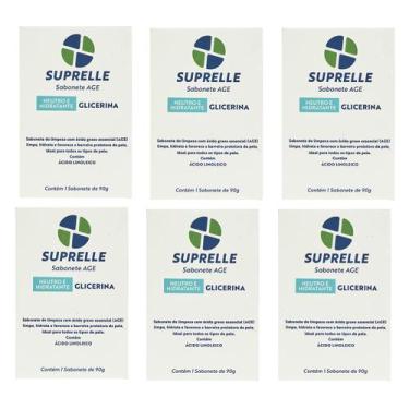 Imagem de Kit 6 Sabonete Suprelle Glicerina Age 90G