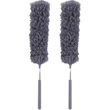 Imagem de 2pcs Microfibra Mão Espanador Lavável Microfibra ，Alça retrátil 41cm-88cm, lavável e reutilizável, para limpeza de escritório, carro, TV, mesa, quadros pendurados