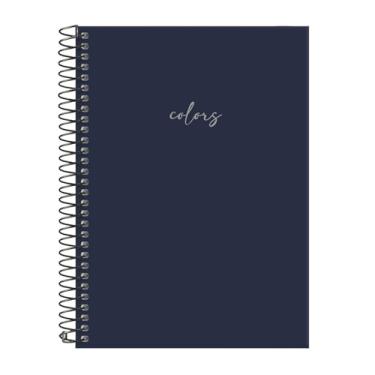 Imagem de Caderno Colegial Solid Colors Marinho 20 Matérias