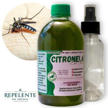 Imagem de Óleo de Citronela Repelente Concentrado - 1x500ml + 1 Spray - faz 100 