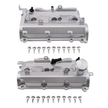 Imagem de TRQ Conjunto de tampa de válvula lado do motorista e do passageiro compatível com 2013 INFINITI EX37 FX37 2008-2013 G37 2011-2013 M37 2014-2019 Q70 2015-2019 Q70L 2014-2017 Q70 X50 Q. X70 2009-2020