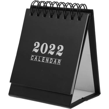 Imagem de Calendário de mesa 1Pc 2022, Mini Stand Up Table Calendars Bobina de mesa diy Memo Pad Organizador de agenda anual Planejador de programação para esco