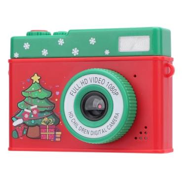 Imagem de Câmera Digital de Natal 48MP 1080P HD Lente Dupla Tela IPS de 2,0 Polegadas Pequena Câmera Compacta Com Funções de Jogo MP3 para