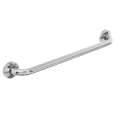 Imagem de Barra de Apoio 80cm Inox Idoso Cadeirante Acessibilidade Box Banheiro Suporte Deficiente Corrimao Evita Acidente Segurança