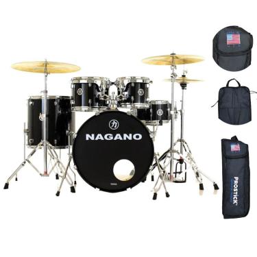 Imagem de Bateria Nagano Garage Rock 22 Ebs + Bag Baqueta