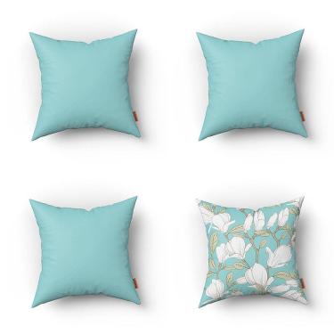 Imagem de Kit Almofadas Decorativas Estampadas 35x35cm Modelo 039