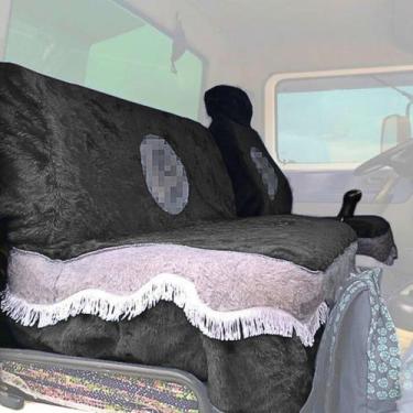 Imagem de Capa De Banco Chinil Com Emblema Caminhão MB 1620 Sofá Cama - Olímpia 