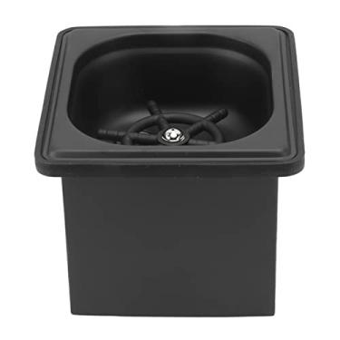 Imagem de Lavador de Jarro, Lavador de Copo Preto Elegante de Aço Inoxidável Com Cabeça de Limpeza de água Multiângulo para Utensílios de Bar, café, Preto (Pequeno)