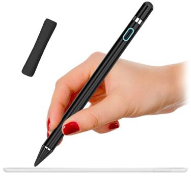Imagem de Caneta stylus preta 1ª geração de substituição para Apple iPad Pro 1ª 2ª iPad 1ª 2ª 3ª 4ª 5ª geração iPad mini 1 2 3 4 iPad Air 1ª 2ª iOS Android Capacitivo Tablet Touch Screen + suporte gratuito