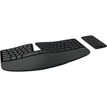Imagem de Teclado - Sem fio - Microsoft Sculpt Ergonomic Desktop - Preto - 5KV-00001