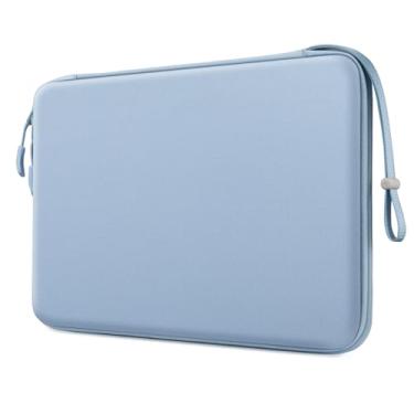 Imagem de FINPAC Capa rígida para laptop de 15,3 polegadas MacBook Air M4 M3 M2 2025 2024, MacBook Pro M4/M3/M2/M1 Pro/Max A2991 A2780 A2485 A2141, capa à prova d'água para laptop/livro de superfície, azul gelo