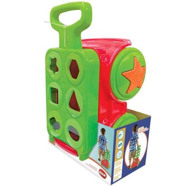 Imagem de Carrinho Amicãozinho Pedagógico - Brinquedo Educativo - Mk308 - Dismat