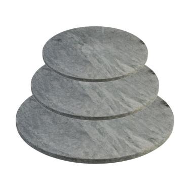 Imagem de Kit 3 Discos Para Assar Pizza Assadeira Em Pedra Sabão P M G