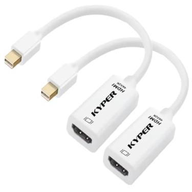 Imagem de Kyper Us-2788 Pacote Com 2 Adaptadores Mini Displayport Para Hdmi 4K Mdp Compatíveis Thunderbolt Macbook Pro, Air, Mac Mini, Microsoft Surface Pro 3/4, Etc. (2)