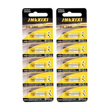 Imagem de JNKXIXI Pacote Com 10 Pilhas Alcalinas 27A A27S Mn27 L828 A27 12V