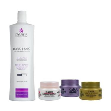 Imagem de Progressiva Unicplastia Blond 1L + Cronograma Capilar 40G - Dyusar Cos