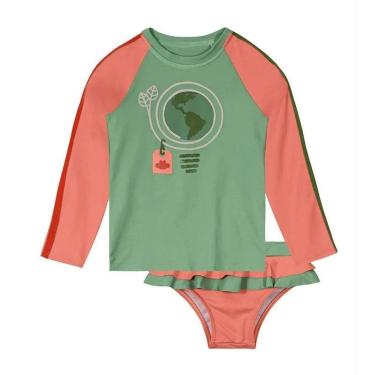 Imagem de Conjunto de Praia Lilica Ripilica Manga Longa Com FPU Verde