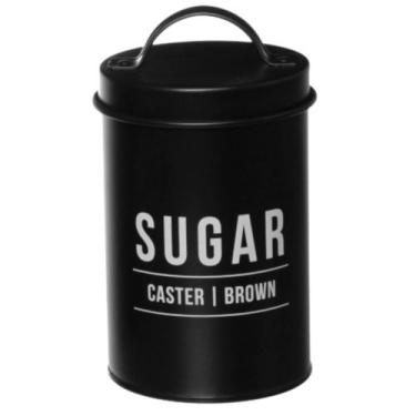 Imagem de Porta Herméticos Açúcar Condimentos Decoração 800ml Preto - hauskraft