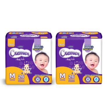 Imagem de Kit C2 Fralda Disney Magic Tamanho M C/26 Unidades  Cremer