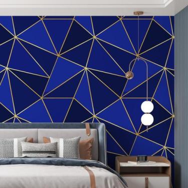 Imagem de Kit 3 Rolos Papel De Parede Adesivo Zara Tons De Azul 3,0M - Gh Papel 