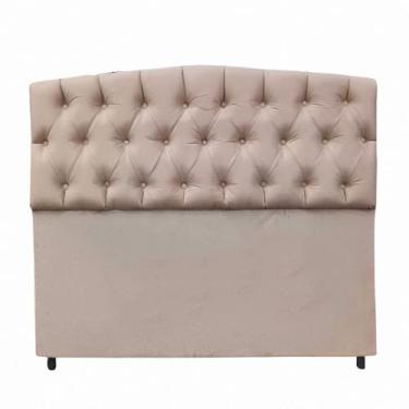 Imagem de Cabeceira King Capitonê Suede Bege