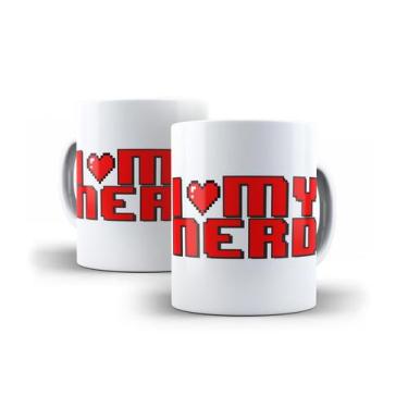 Imagem de Caneca Personalizada I love my nerd - Caverna do Nerd