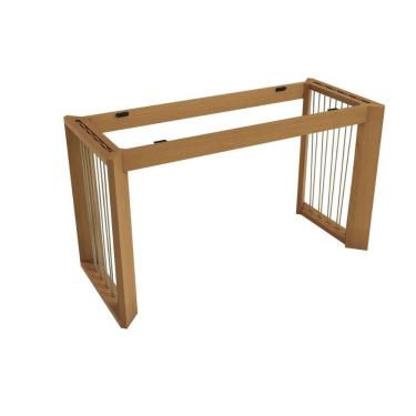 Imagem de Base Mesa de Jantar Eva BAM016-CA Premium Madeira Maciça s/ Tampo Carvalho - Kappesberg