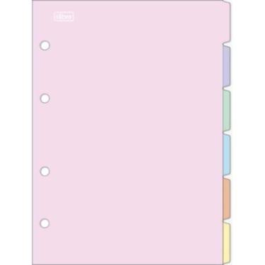 Imagem de Divisória Colegial pastel c/6 180X250mm 322644 - Tilibra