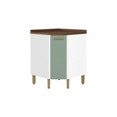 Imagem de Gabinete de Cozinha Modulado Bella Canto c/ 1 Porta Verde - Bertolini