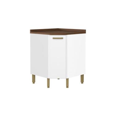 Imagem de Balcão de Cozinha Modulado Bella Canto c/ 1 Porta Branco - Bertolini