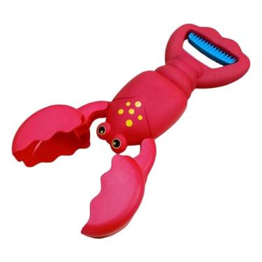Imagem de simhoa Brinquedo de praia infantil, conjunto de brinquedos de areia para crianças, ferramenta de garra, brinquedo de escavação de areia para presente de, Vermelho