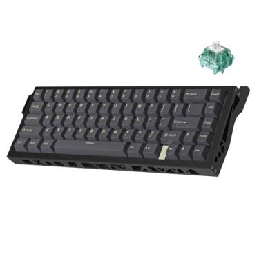 Imagem de kutethy Teclado para jogos KY67 Pro, teclado de efeito Hall 65% RGB, 67 teclas com interruptores magnéticos Gateron, acionamento rápido, acionamento ajustável