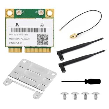 Imagem de Waveshare Placa de rede MINIPCIE AX200 sem fio, compatível com Linux, Windows 10/11, Gigabit Dual-Band Wi-Fi 6, padrão 802.11AX, Blue-T 5.2