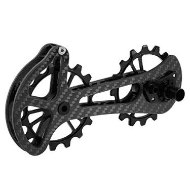 Imagem de Qudai 16T bicicleta bicicleta rolamento de cerâmica jockey polia conjunto de rodas de fibra de carbono cnc guia de câmbio traseiro substituição para shimano 6800/6870/4600/9000/9070 ultegra/dura ace